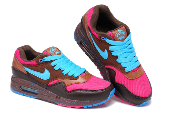 Nike Air Max 87 chaussures femmes Shinning rose bleu noir (3)